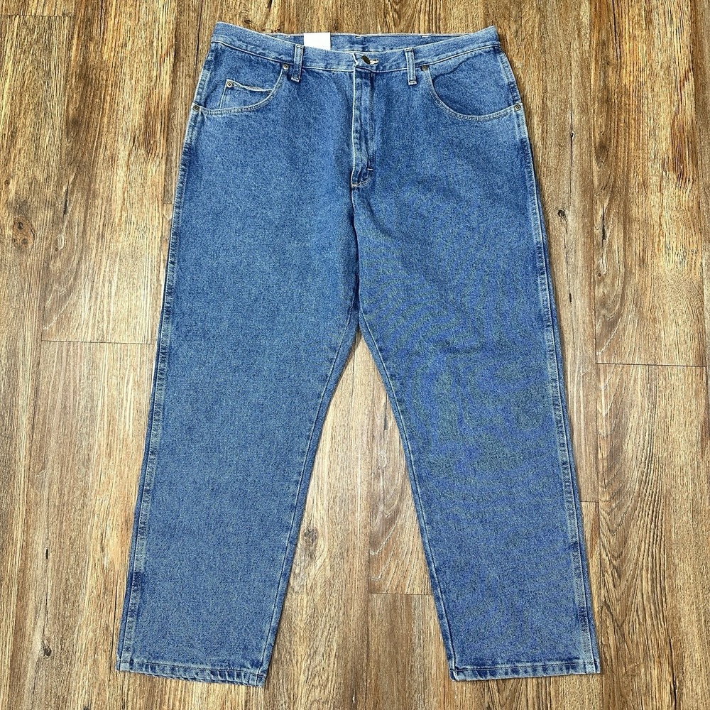 Wrangler Blue Ridge Mens Jeans 40x29 Relaxed Fit Antique Stone NWT 35BRCAS